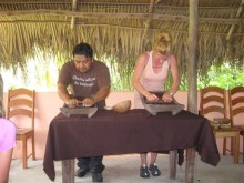 Grinding Cacao Beans
